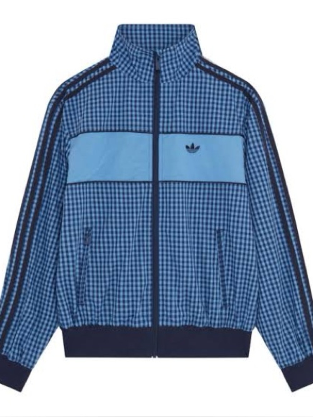 Sold Out Rare adidas Originals x ASOS Track Jacket in Blue Gingham – Medium